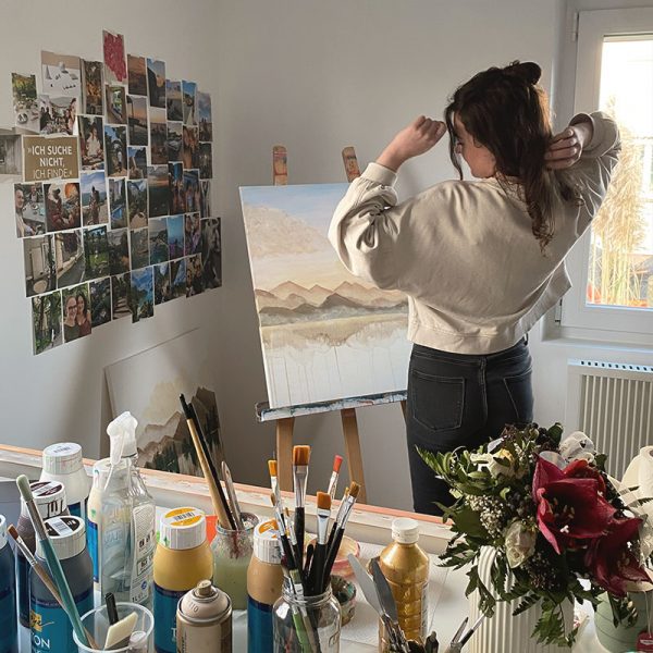 Berge Poster Sonnenuntergang